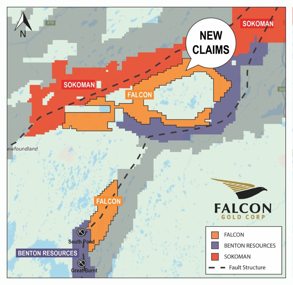 Falcon Gold Establishes New Gold Camp In Central Newfoundland And Engages Geoxplore Surveys Inc - For Aggressive Phase 1 Exploration Falcon Gold Corp Falcon Gold Establishes New Gold Camp In Central Newfoundland And Engages Geoxplore Surveys Inc - For Aggressive Phase 1 Exploration Falcon Gold advances Phase 1 exploration on 17,225-hectare Valentine Lake Fault land package.